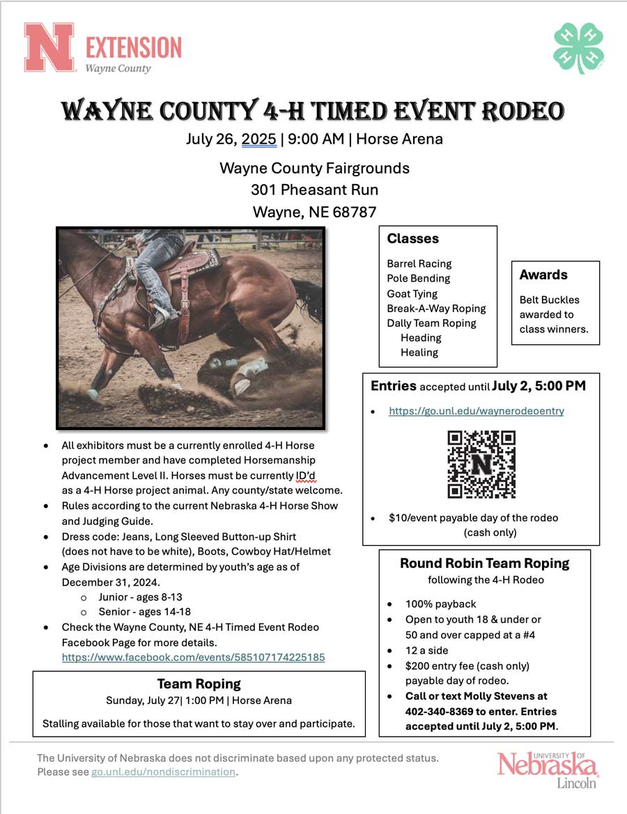 Wayne County 4-H Timed Event Rodeo