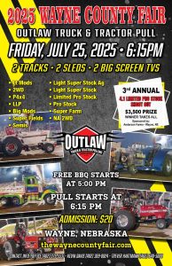 Wayne County Fair Outlaw Truck and Tractor Pull Friday July 25th, 2025